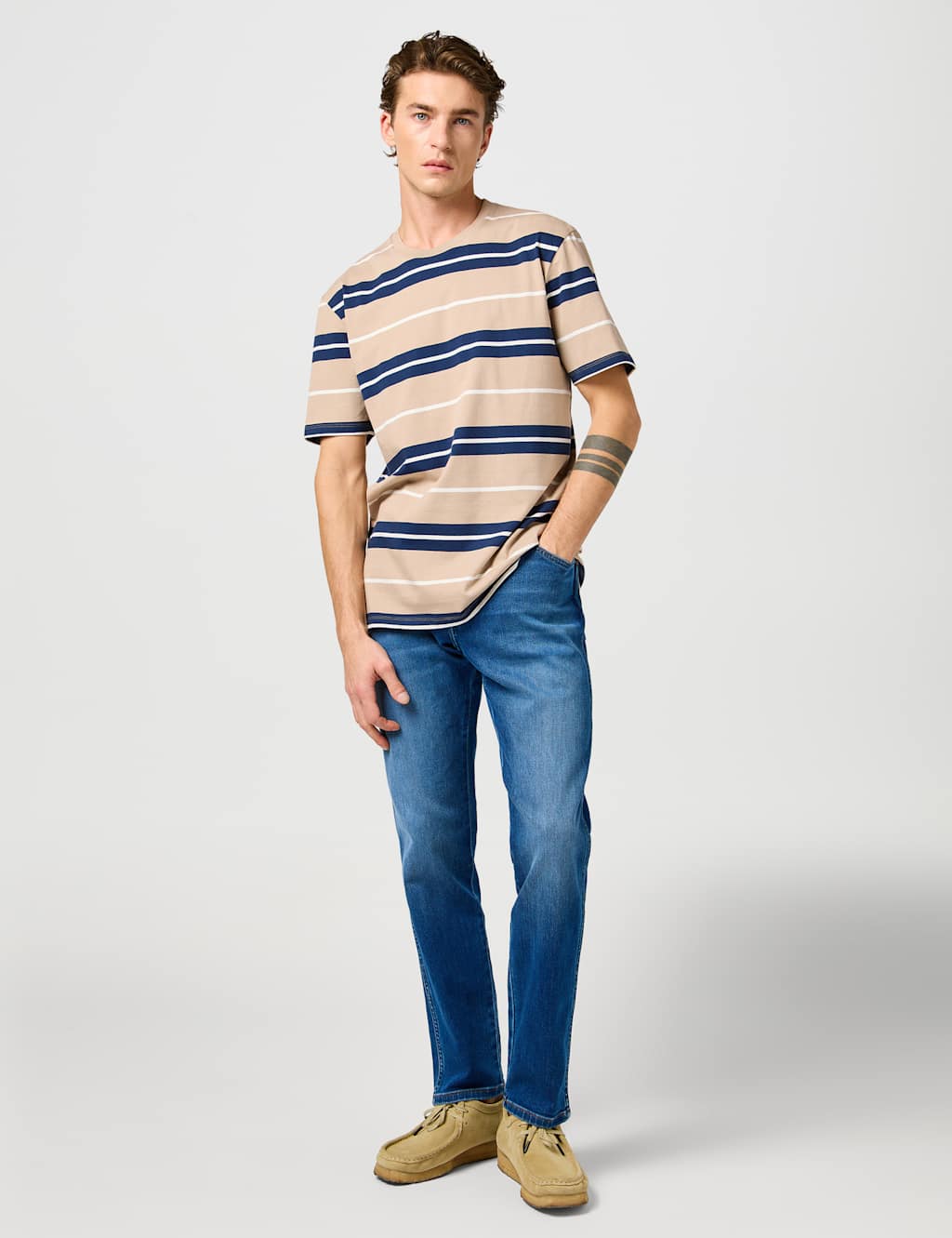 Pure Cotton Striped T-Shirt 2 of 9