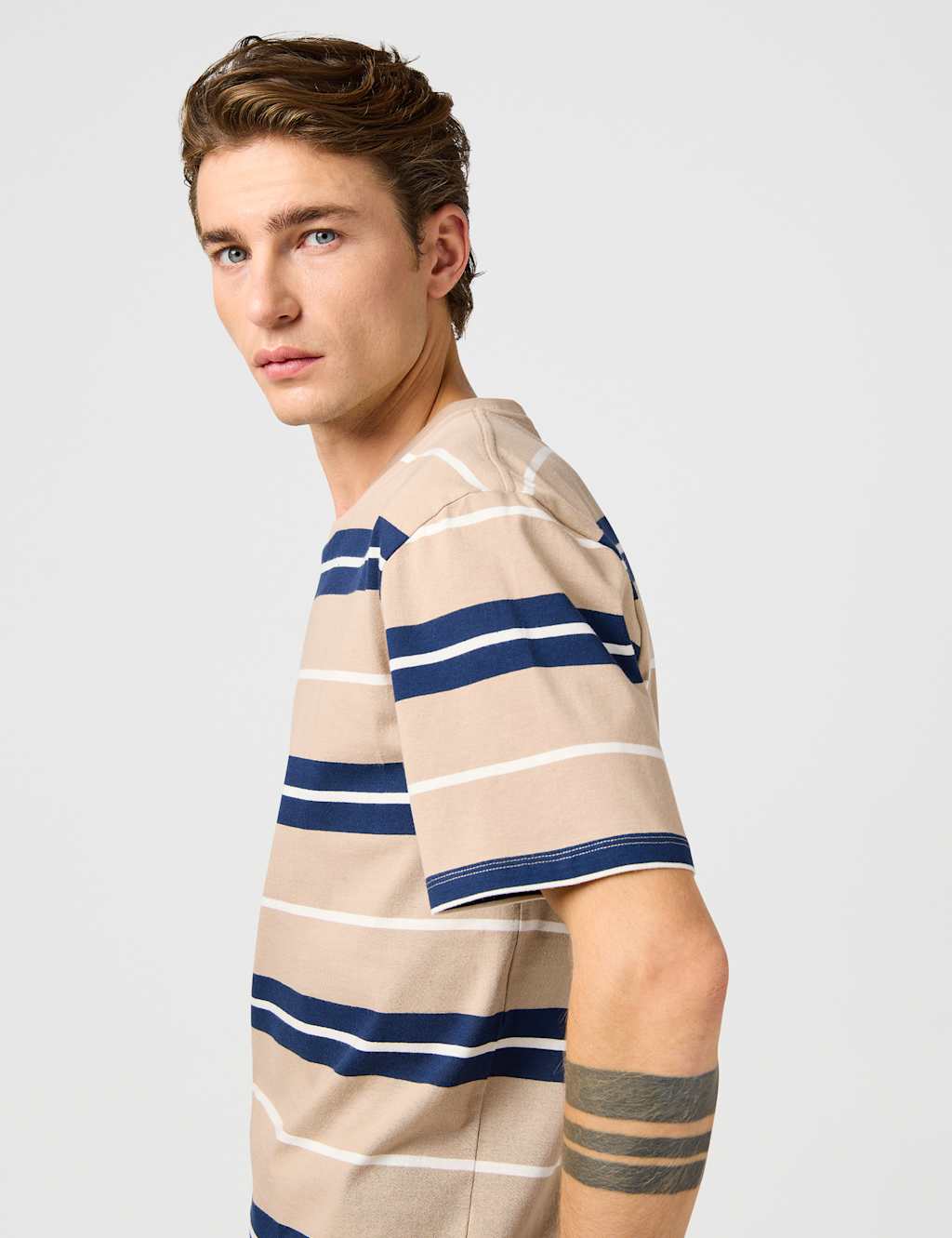 Pure Cotton Striped T-Shirt 6 of 9