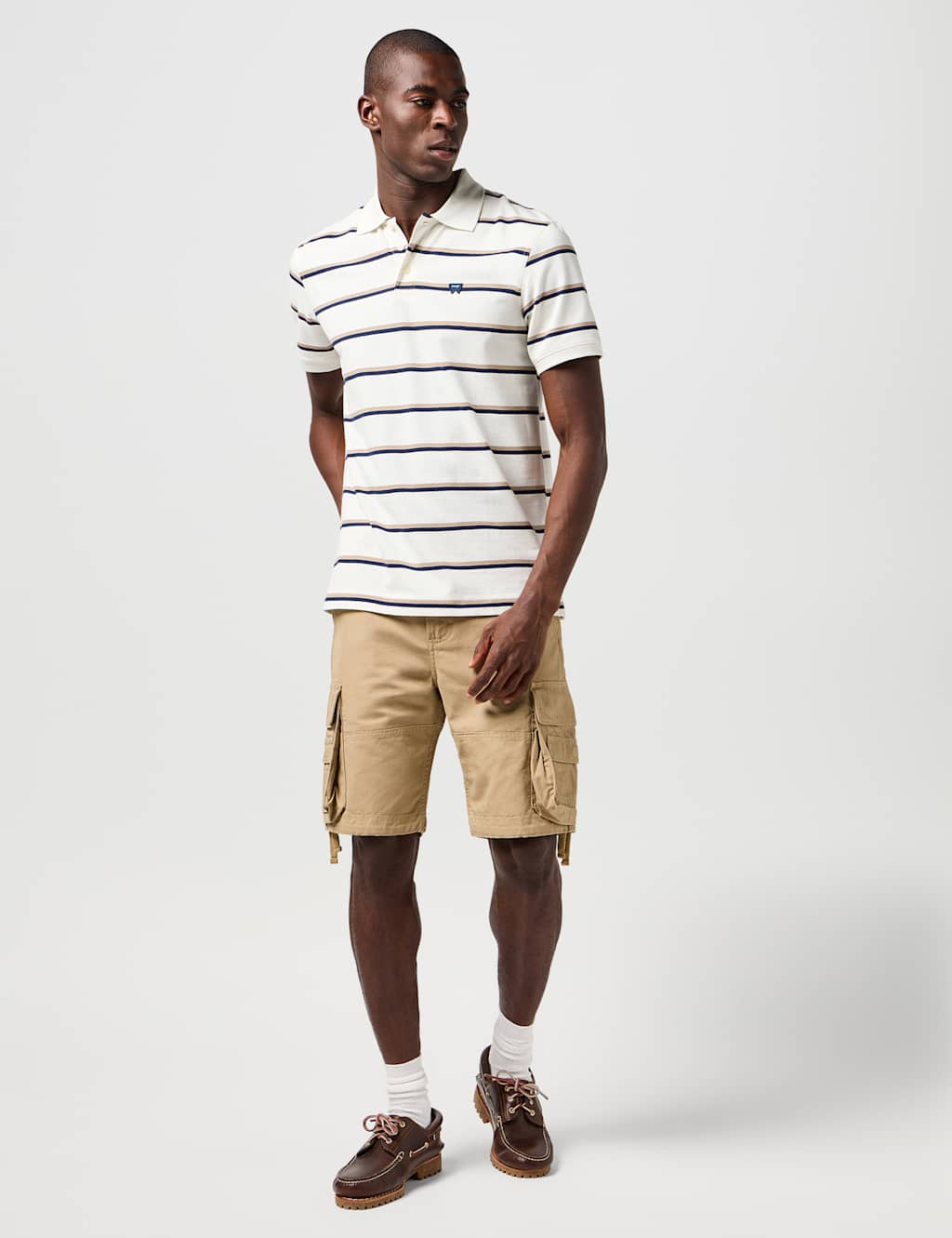 Pure Cotton Striped Polo Shirt 2 of 9