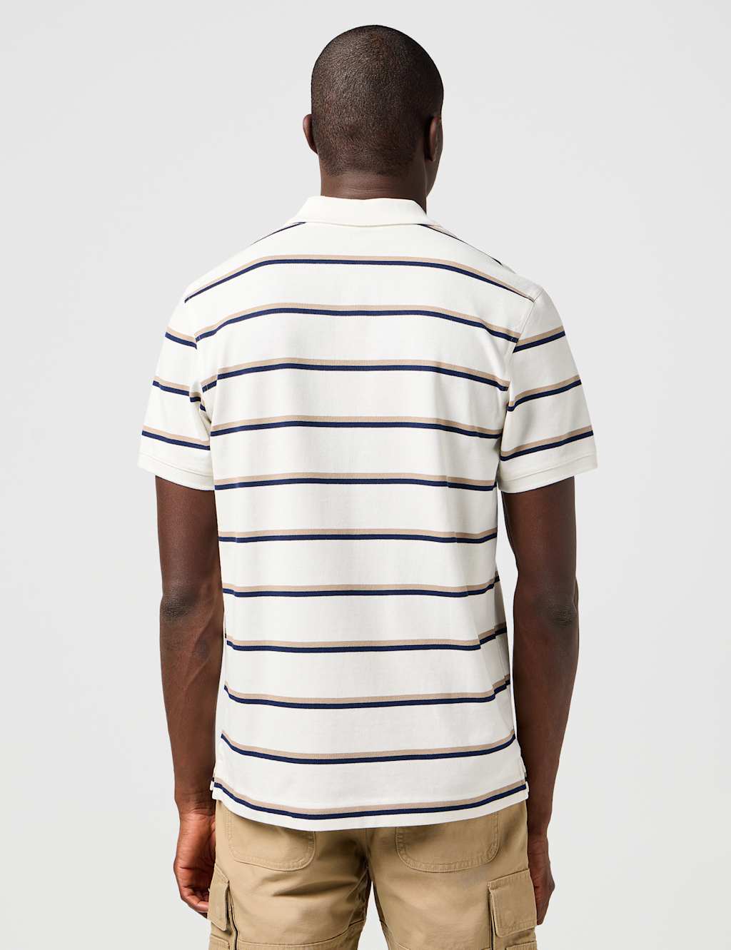 Pure Cotton Striped Polo Shirt 4 of 9