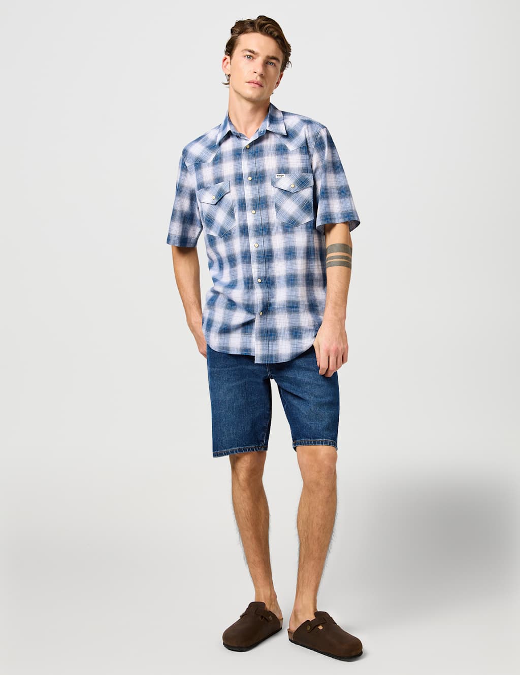Western Cotton Rich Check Shirt 2 of 9