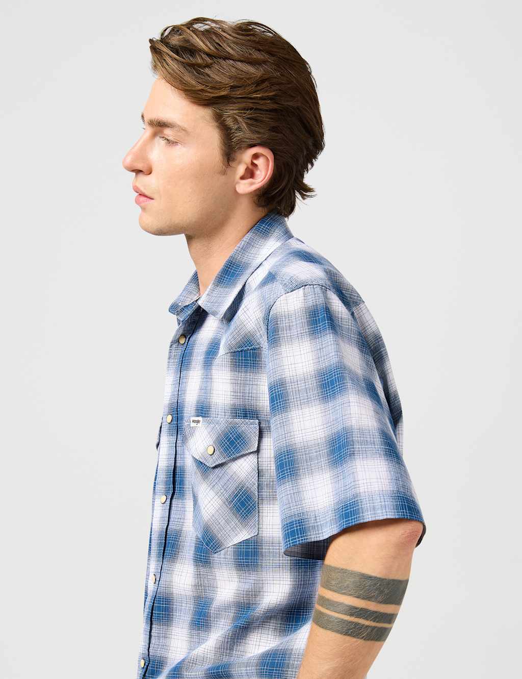 Western Cotton Rich Check Shirt 6 of 9