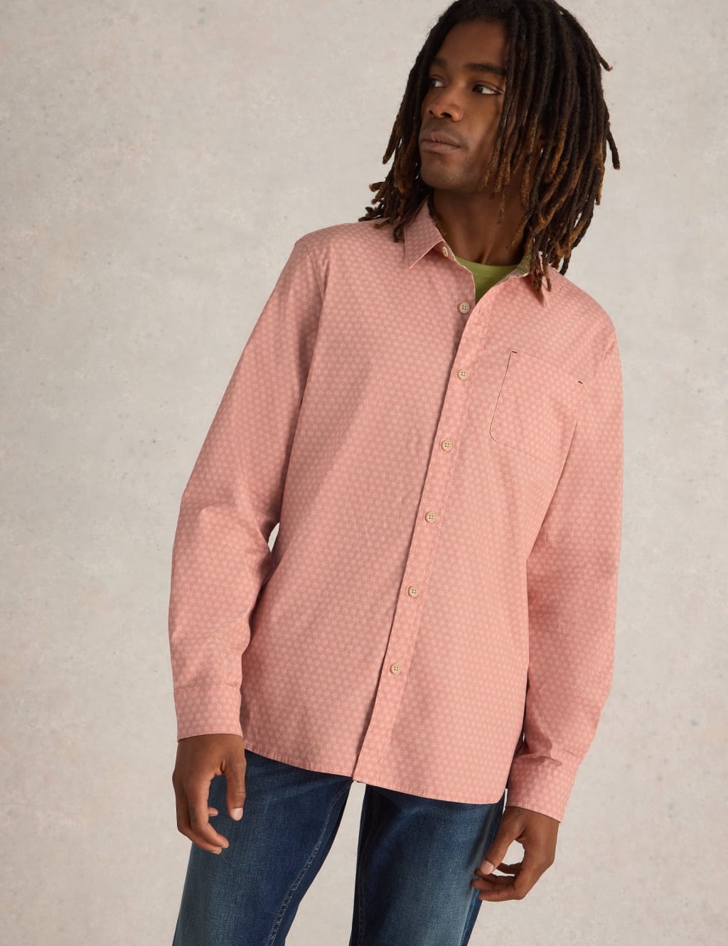 Slim Fit Cotton Rich Floral Shirt 3 of 6