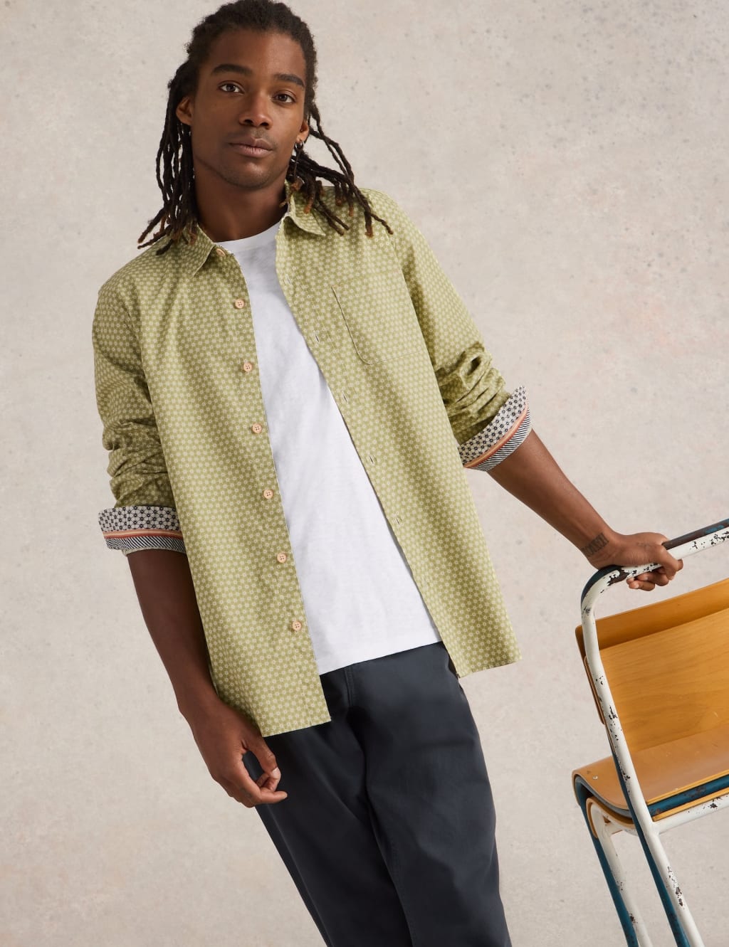 Slim Fit Cotton Rich Floral Shirt 3 of 6