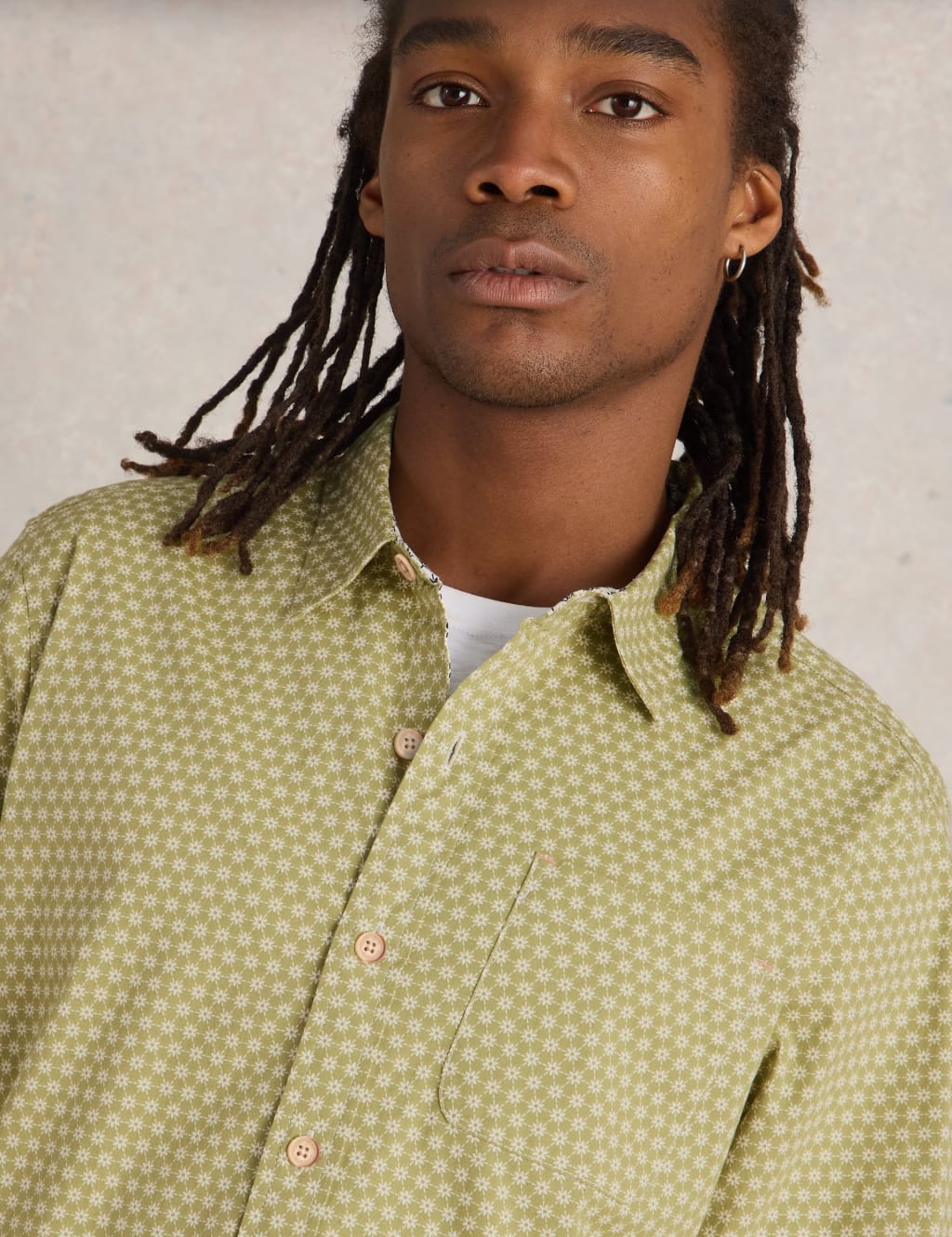 Slim Fit Cotton Rich Floral Shirt 5 of 6