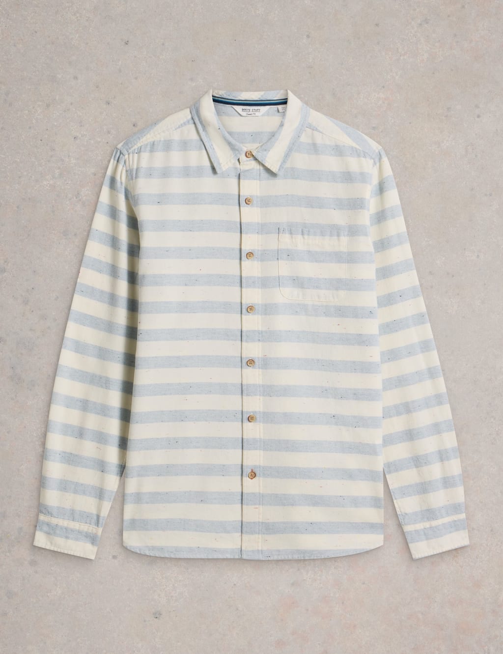 Easy Iron Pure Cotton Striped Shirt 2 of 7