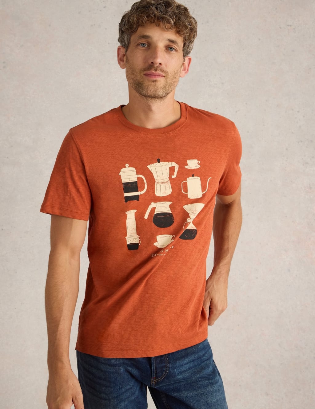 Pure Cotton Coffee Graphic T-Shirt 5 of 6
