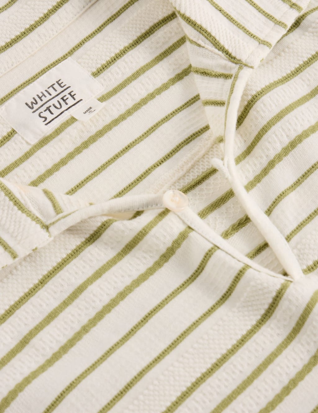 Pure Cotton Jacquard Striped Polo Shirt 6 of 6