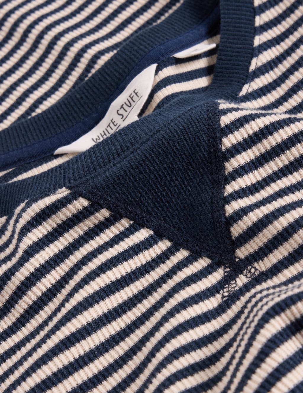 Cotton Rich Striped Crew Neck T-Shirt 6 of 6