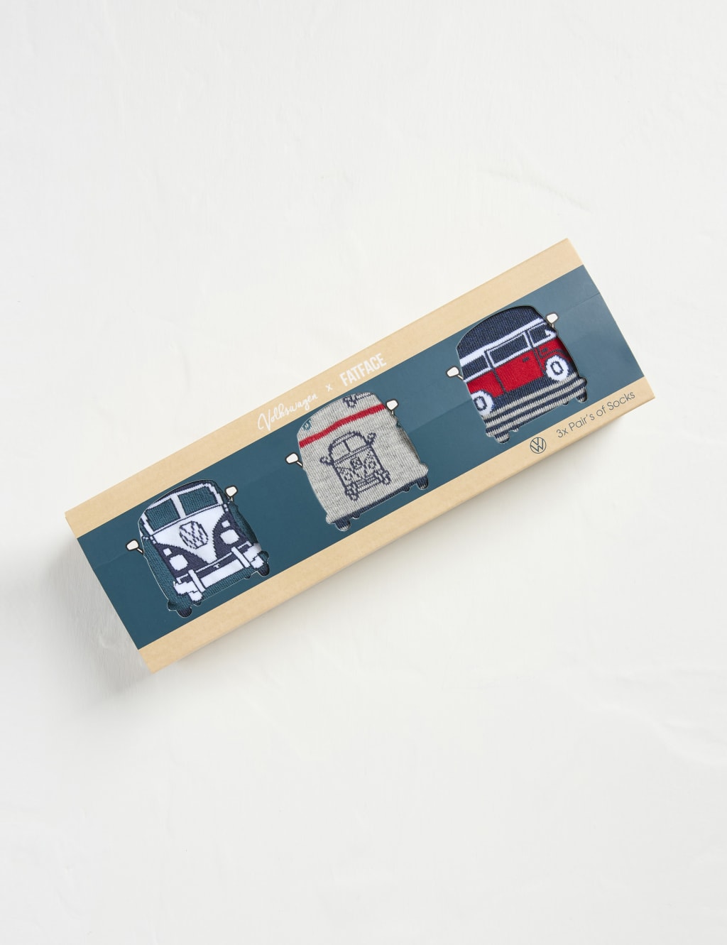3pk VW Camper Van Cotton Blend Socks 2 of 2