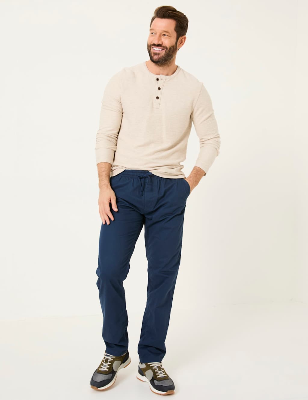 Regular Fit Pure Cotton Trousers 3 of 5