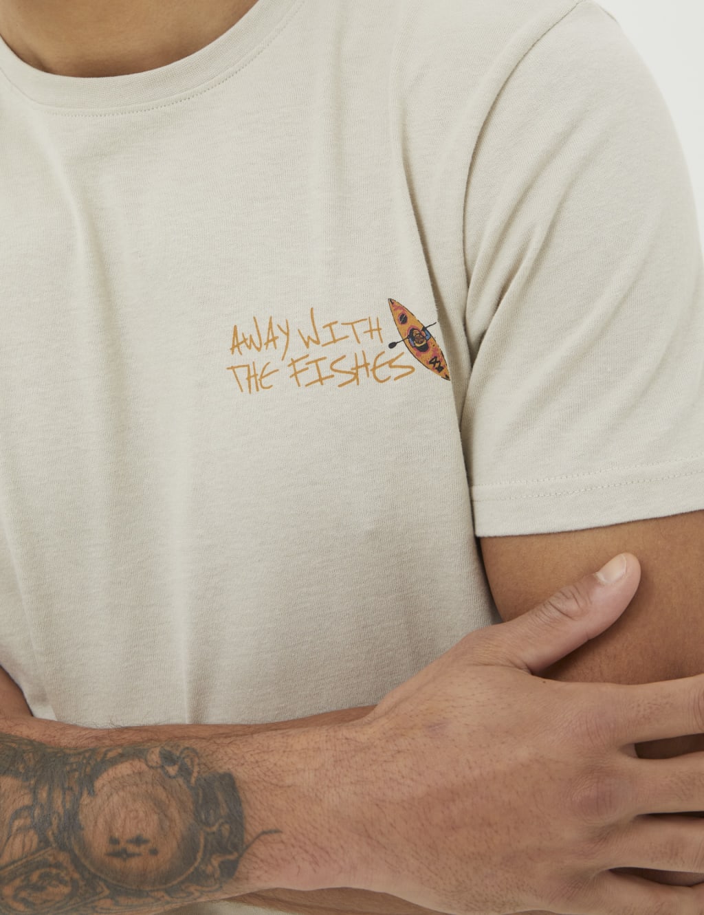 Pure Cotton Kayak Graphic Crew Neck T-Shirt 4 of 5