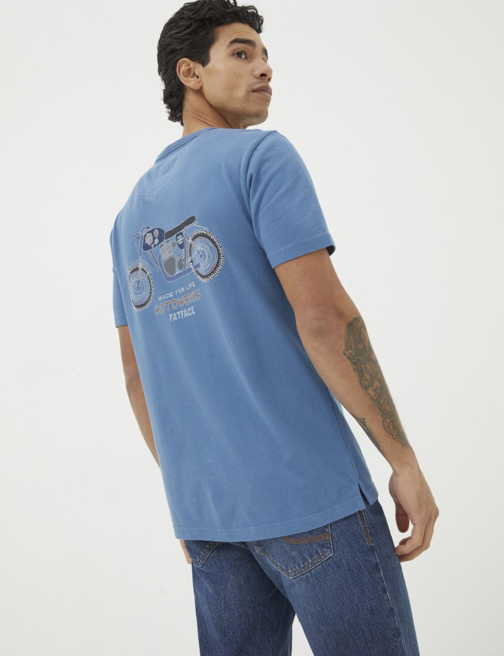 Pure Cotton Motorbike Graphic T-Shirt 3 of 5