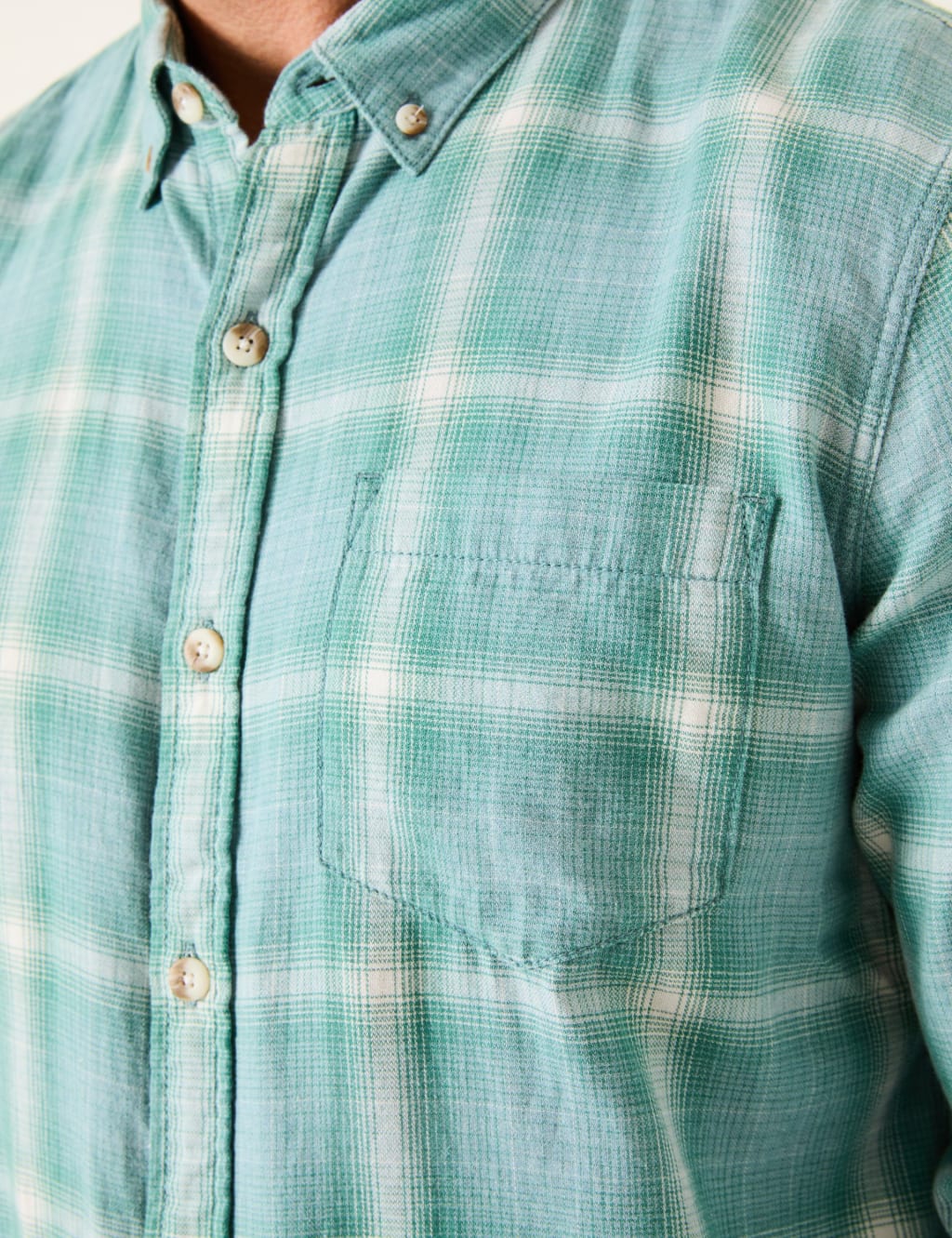 Pure Cotton Check Overshirt 4 of 5