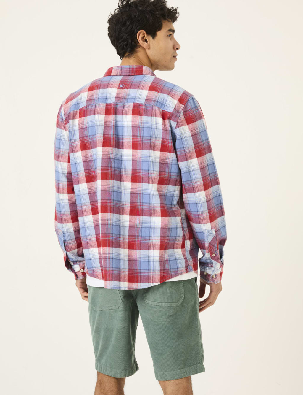 Pure Cotton Check Overshirt 4 of 7