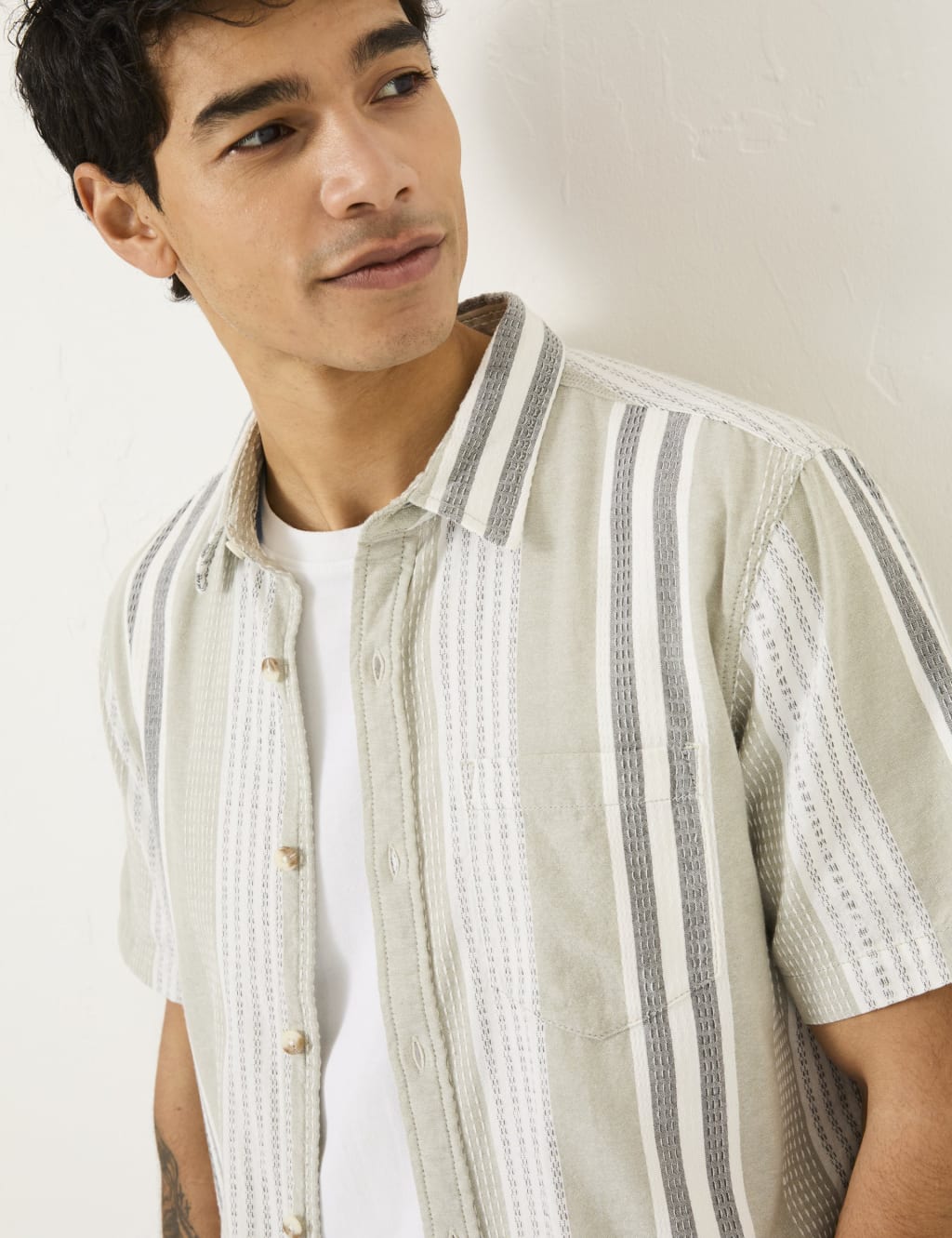 Pure Cotton Striped Overshirt 5 of 6