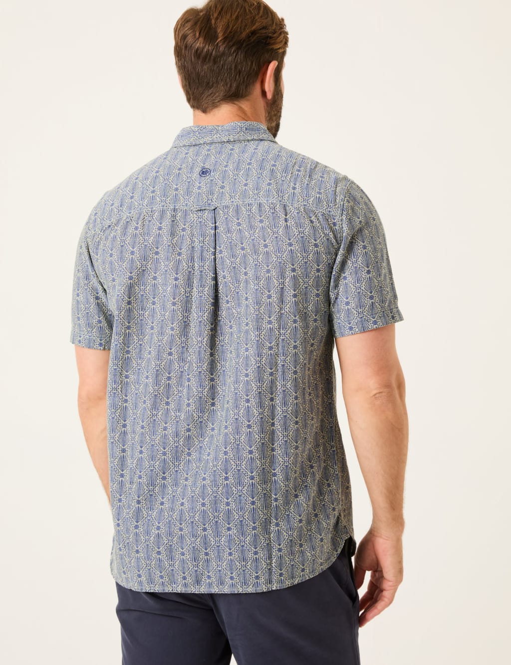 Linen Rich Geometric Shirt 3 of 6