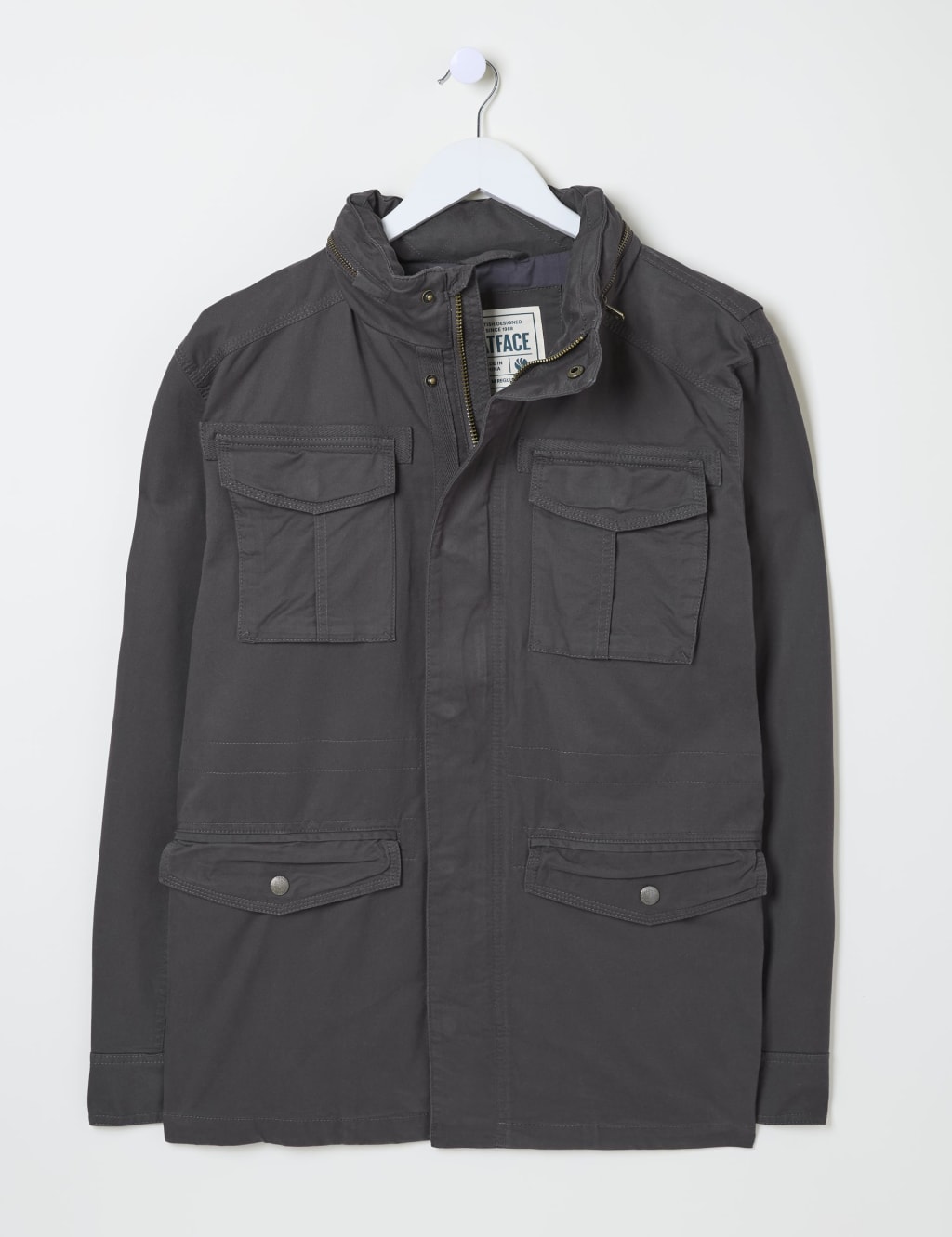 Pure Cotton Funnel Neck Jacket 2 of 5
