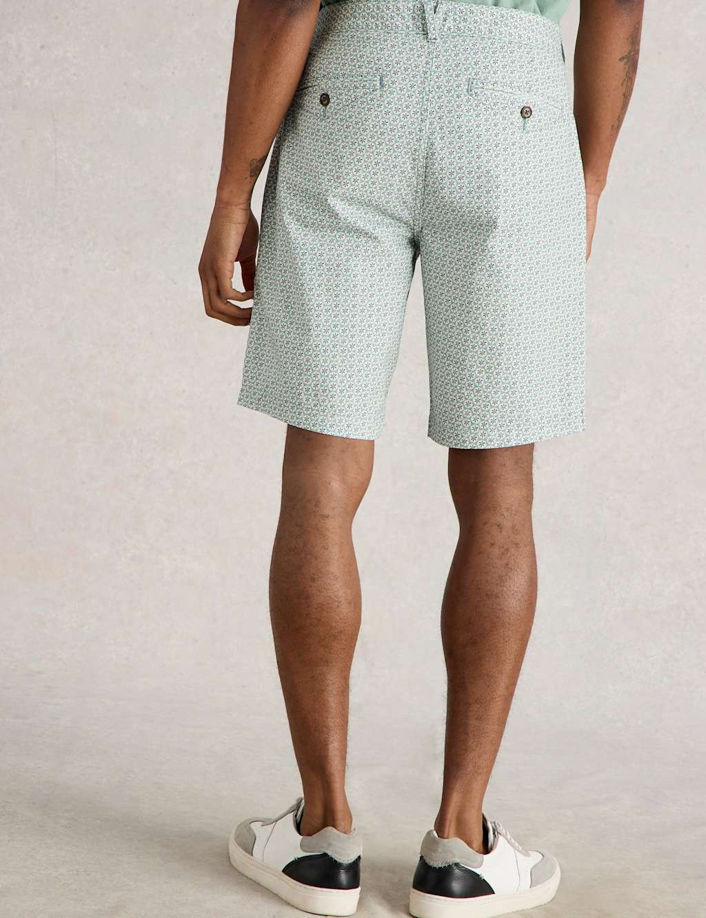 Geometric Print Chino Shorts 3 of 4