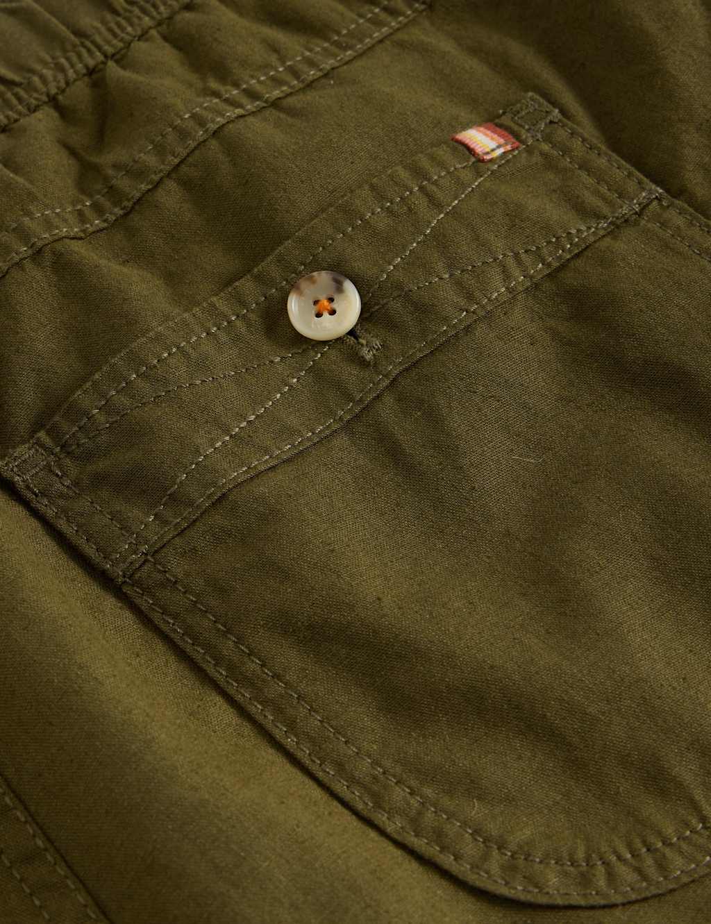 Regular Fit Linen Blend Trousers 2 of 2