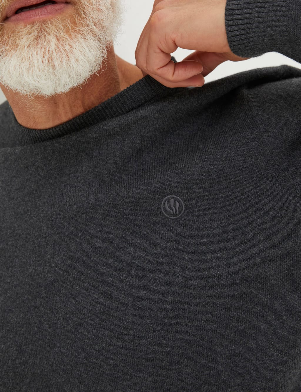 Cotton Rich Crew Neck Jumper 4 of 4