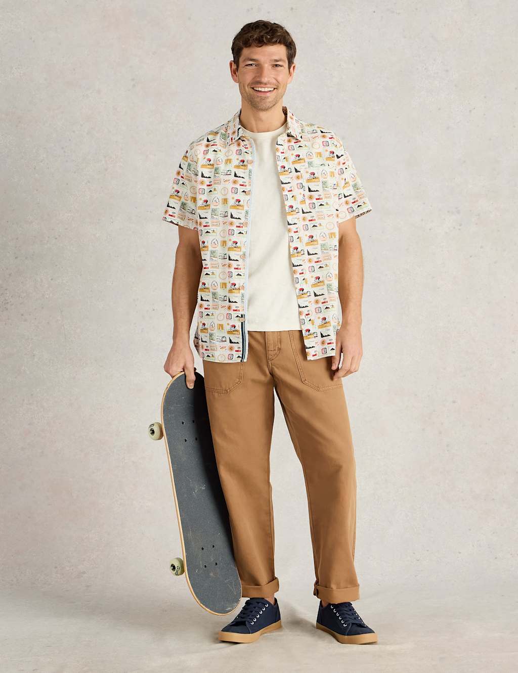 Pure Cotton Travel Print Shirt 3 of 5