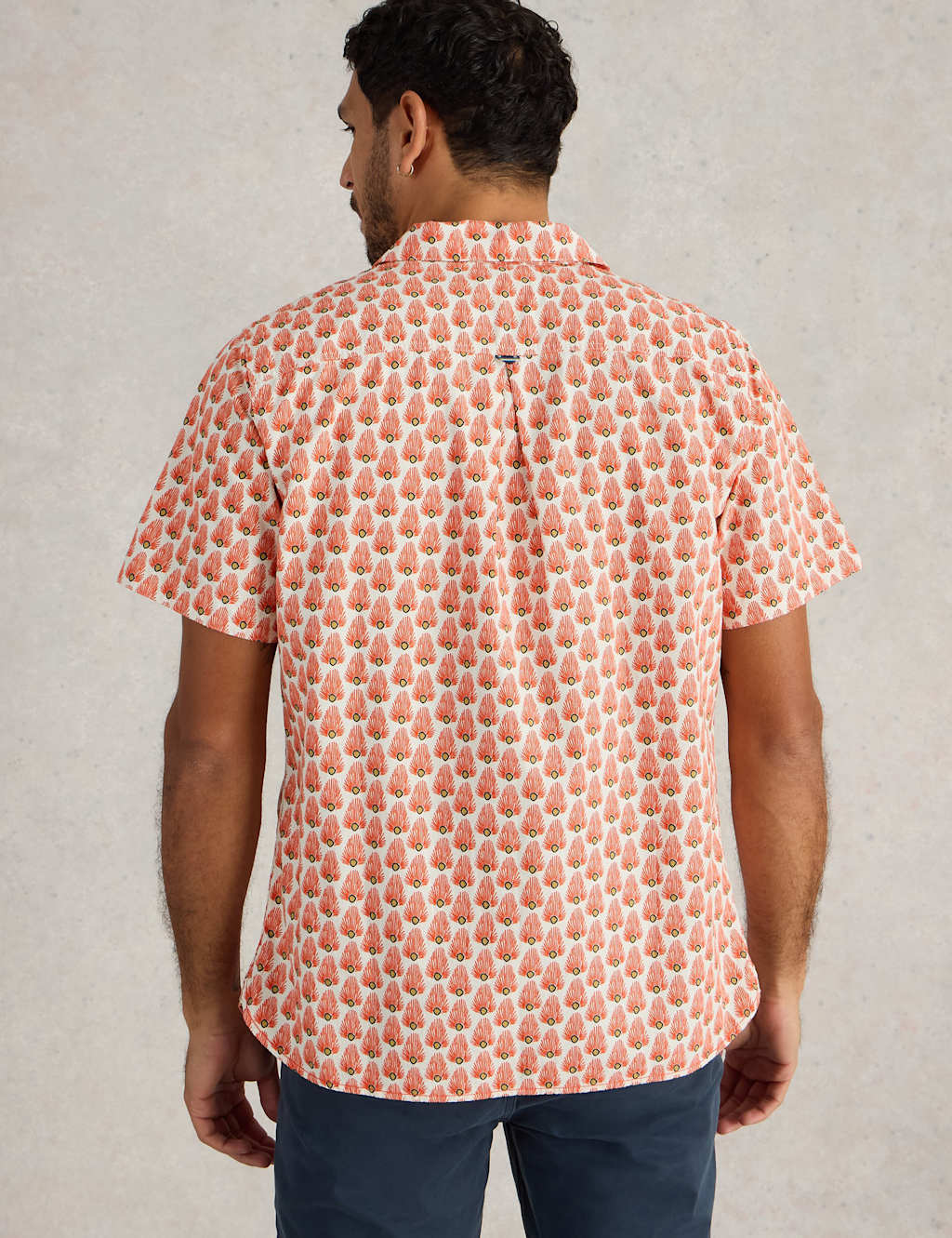 Regular Fit Pure Cotton Geometric Shirt 4 of 5