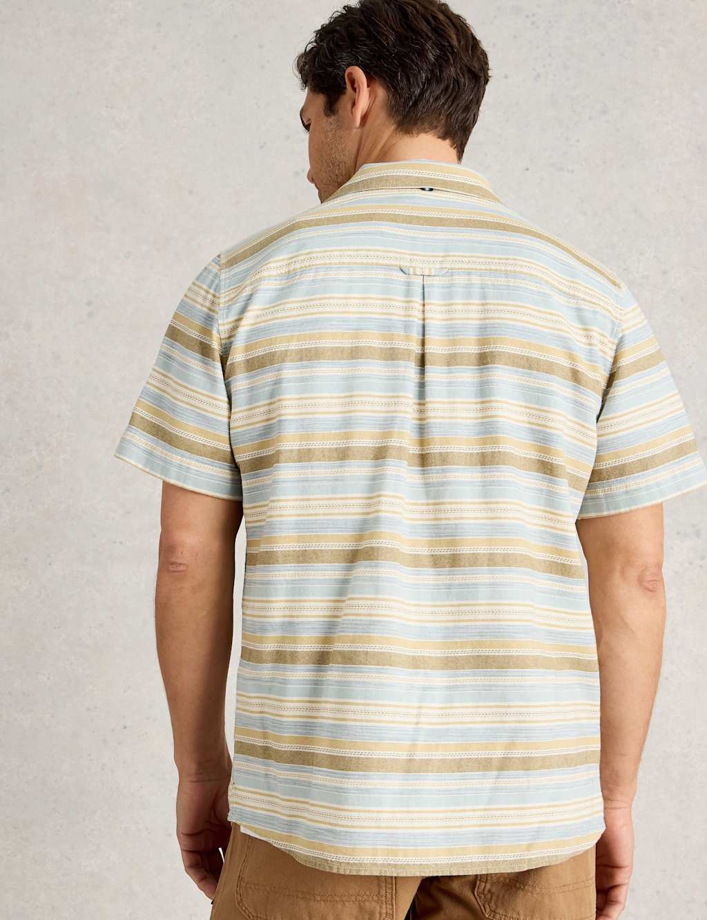 Pure Cotton Striped Short Sleeve Shirt 3 of 4