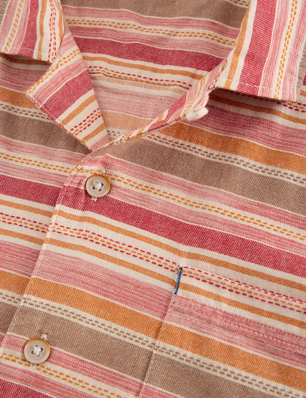 Pure Cotton Striped Short Sleeve Shirt 6 of 6