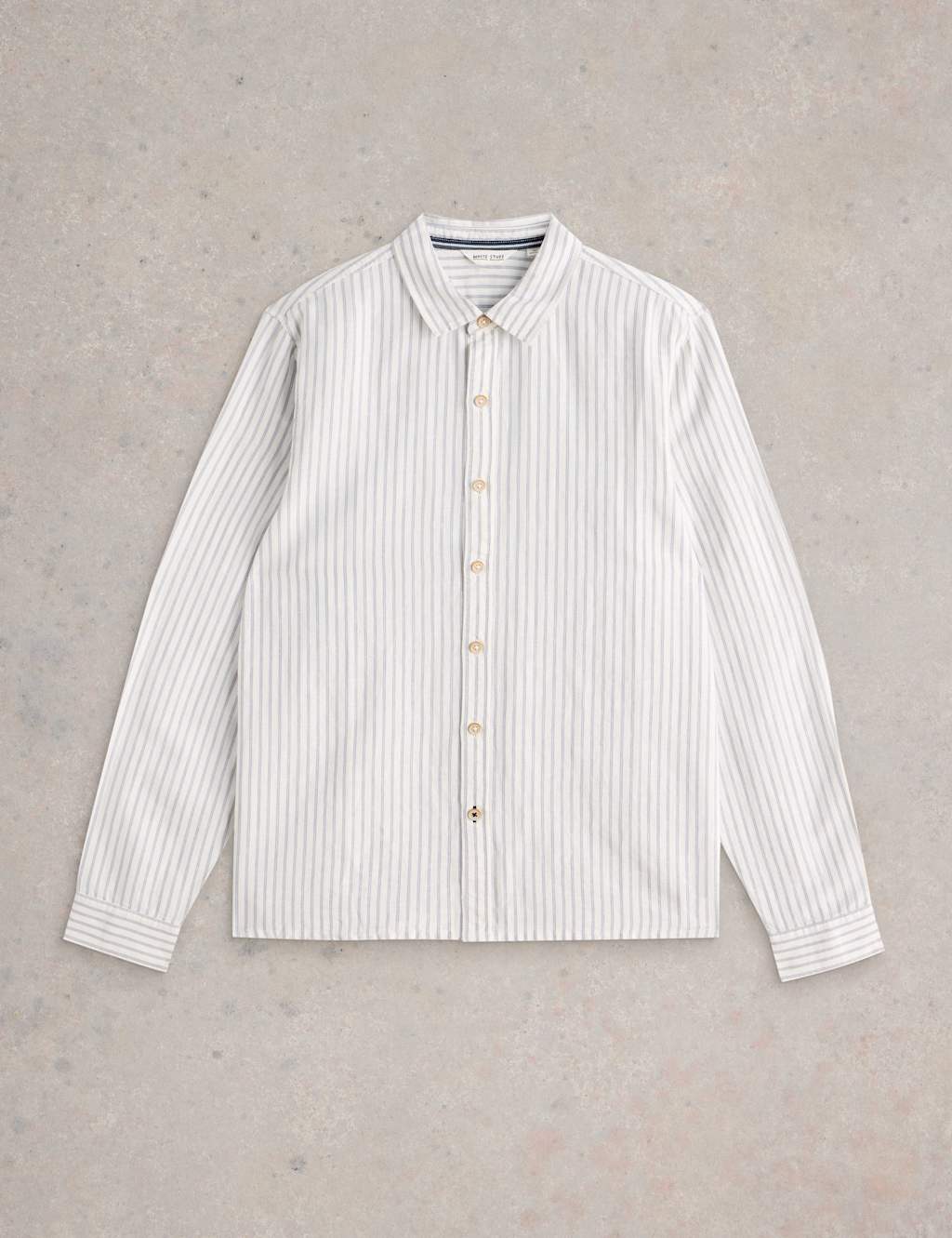 Regular Fit Linen Rich Striped Shirt 2 of 6