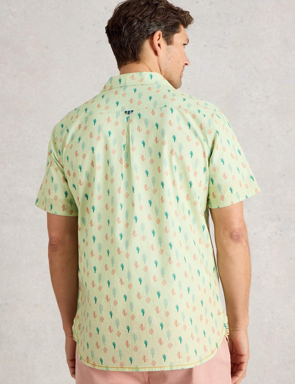 Regular Fit Pure Cotton Cactus Print Shirt 3 of 6