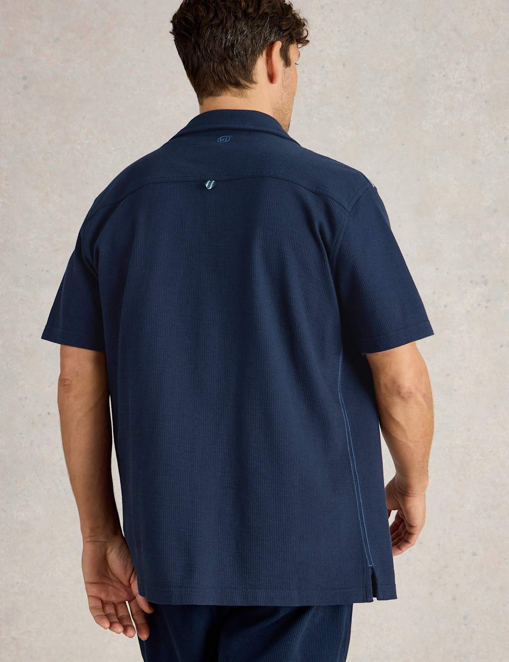Pure Cotton Ribbed Short Sleeve Shirt 4 of 6