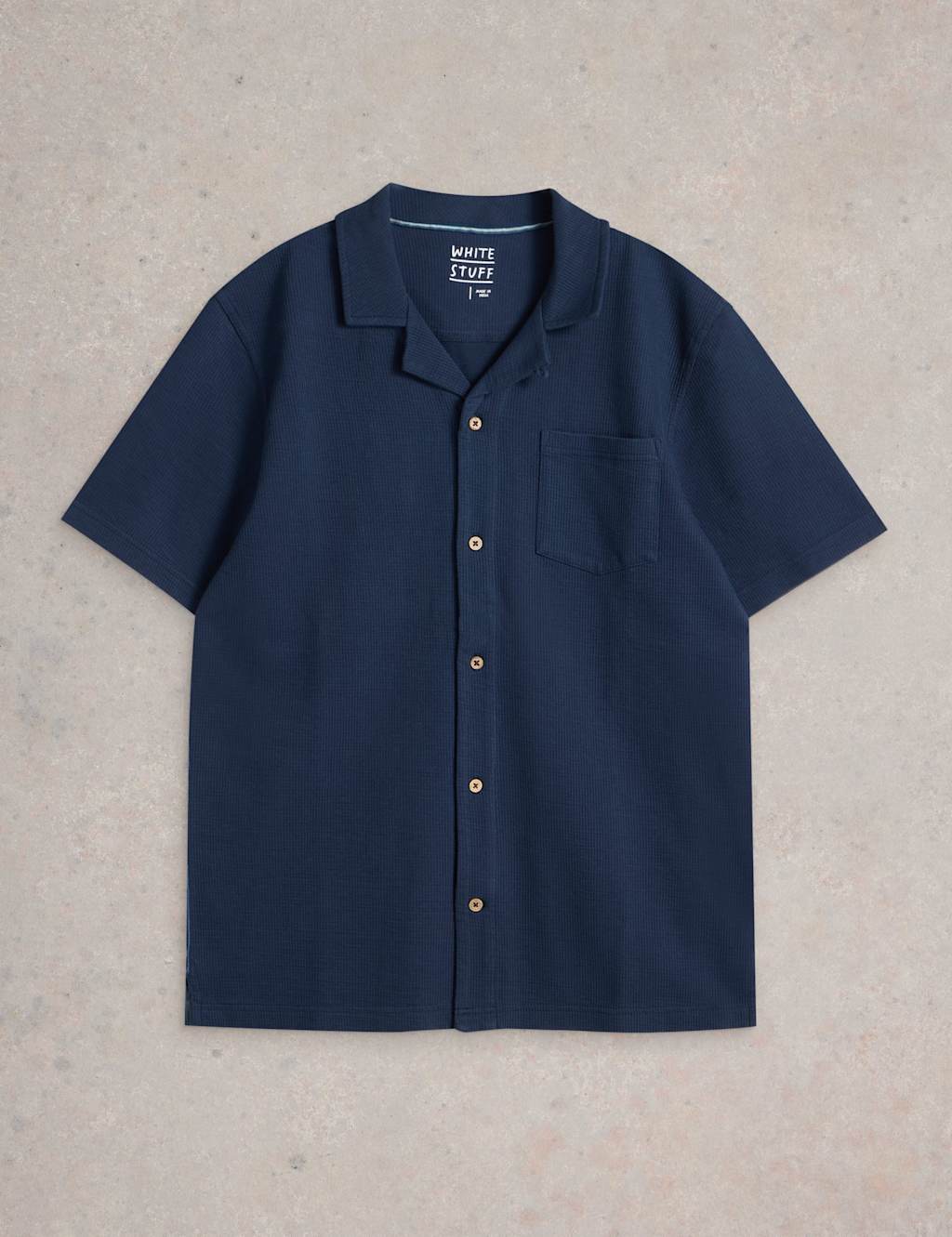 Pure Cotton Ribbed Short Sleeve Shirt 2 of 6