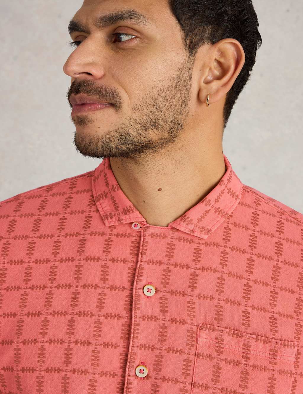 Regular Fit Flannel Check Short Sleeve Shirt 5 of 5
