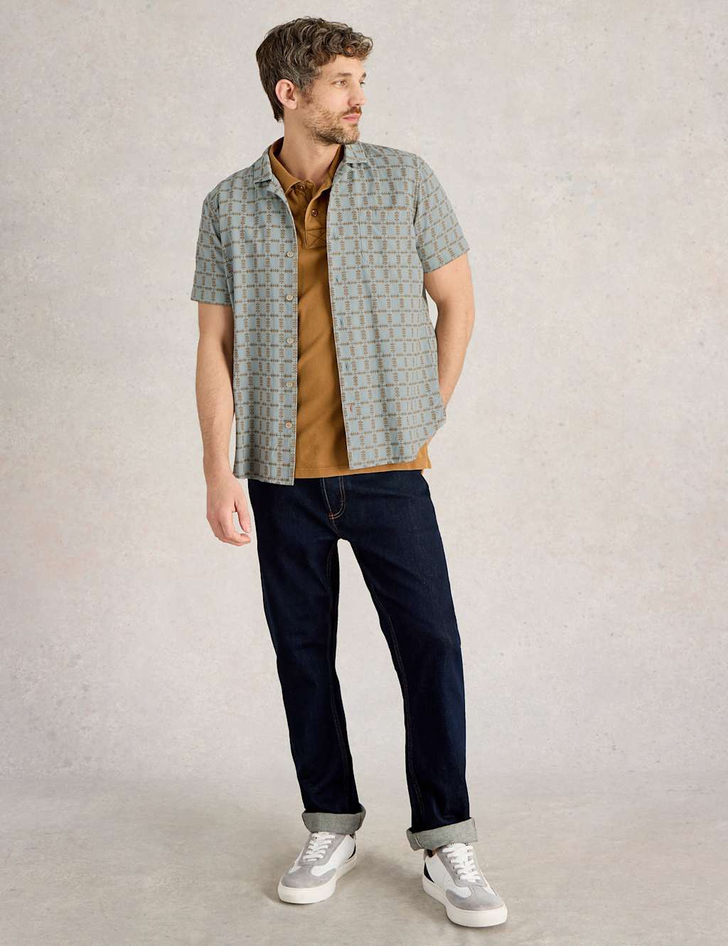 Regular Fit Flannel Check Short Sleeve Shirt 3 of 5
