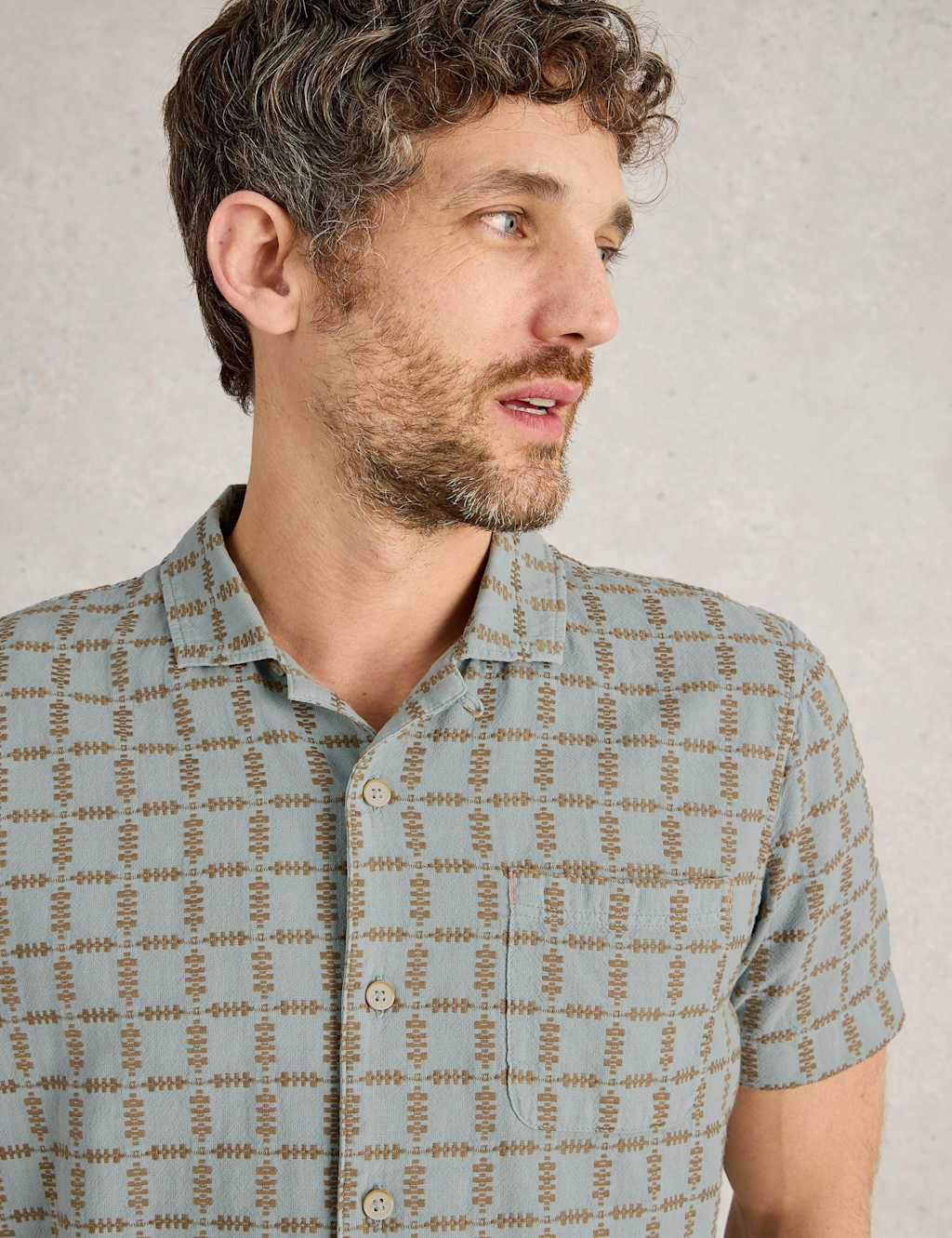 Regular Fit Flannel Check Short Sleeve Shirt 5 of 5
