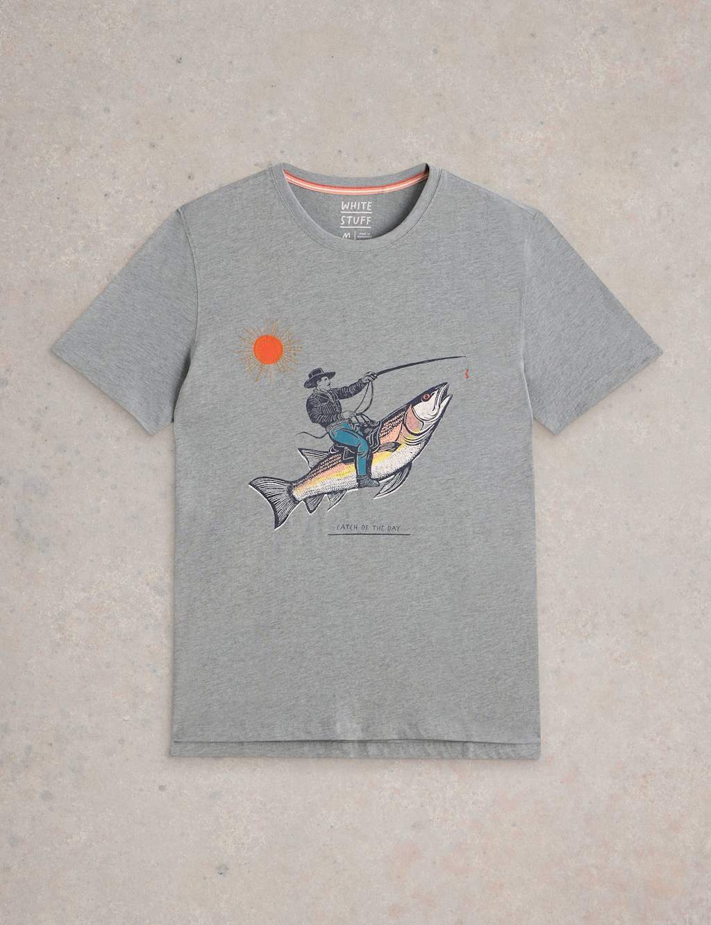 Cotton Rich Fish Graphic T-Shirt 2 of 6