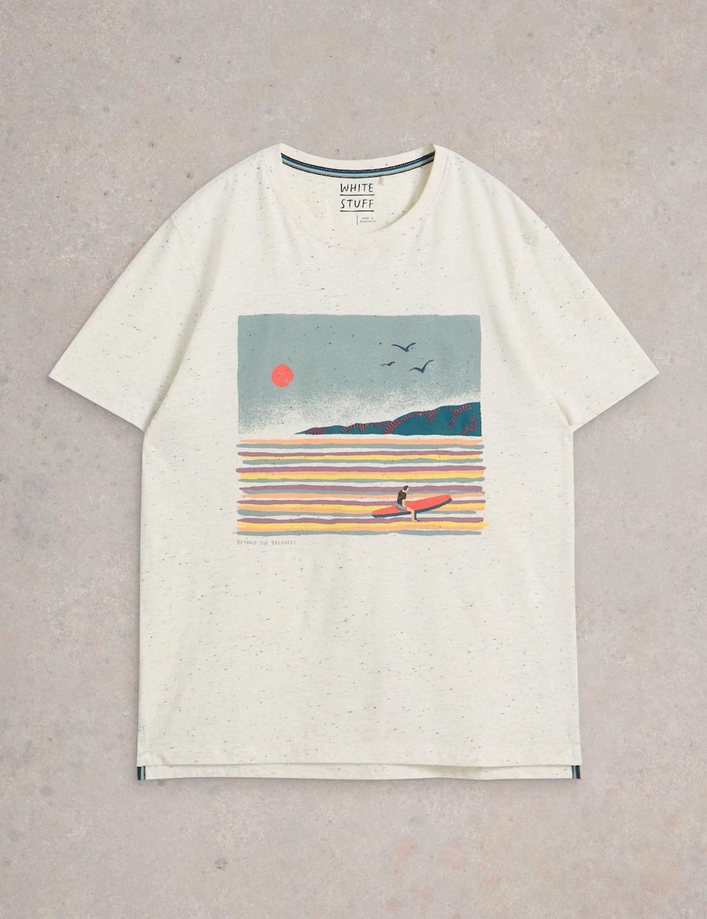 Cotton Rich Surfer Graphic Crew Neck T-Shirt 2 of 6