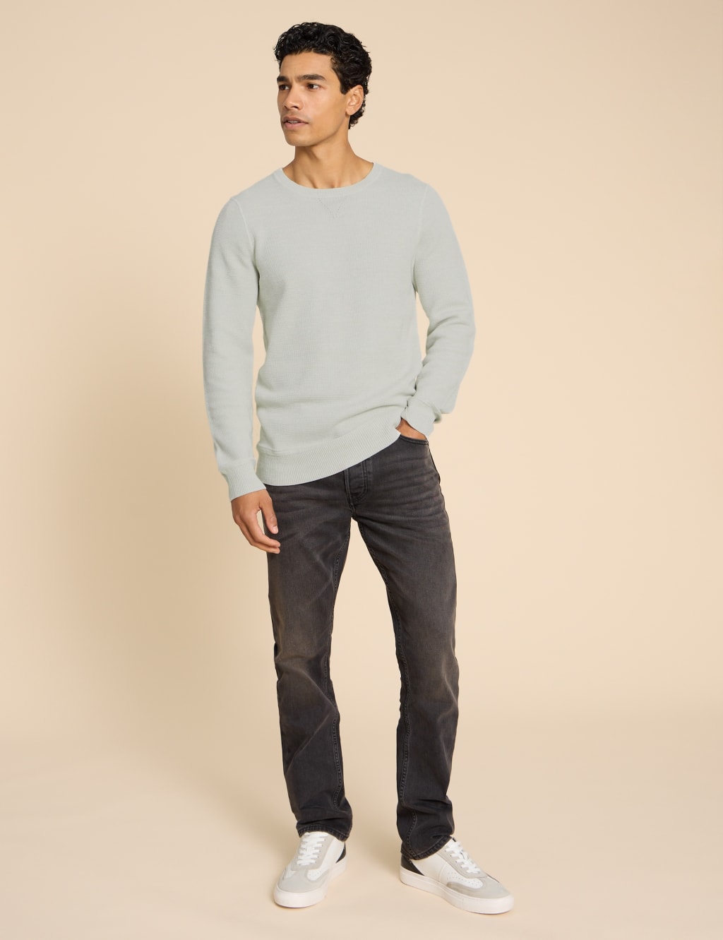 Cotton white jumper clearance