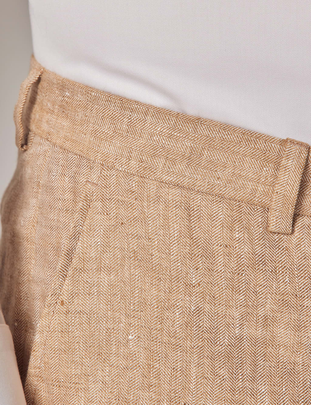Tailored Fit Pure Linen Suit Trousers 3 of 5