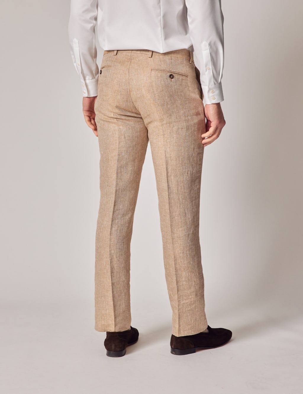 Tailored Fit Pure Linen Suit Trousers 4 of 5