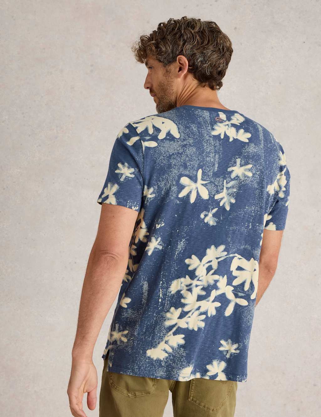 Pure Cotton Floral Print Crew Neck T-Shirt 4 of 6