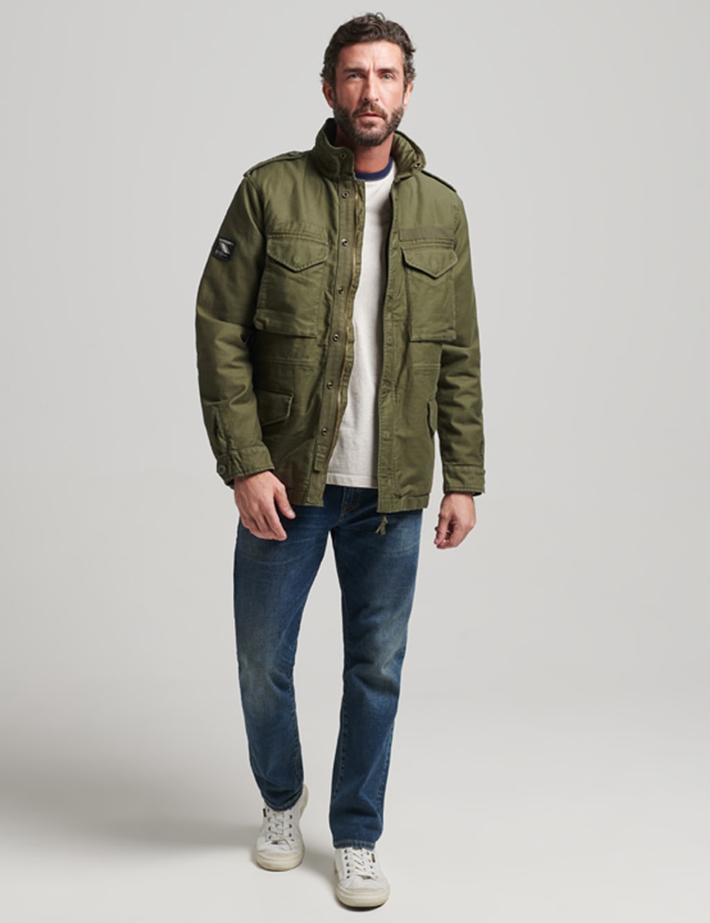 Borg Lined Utility Jacket Superdry M S