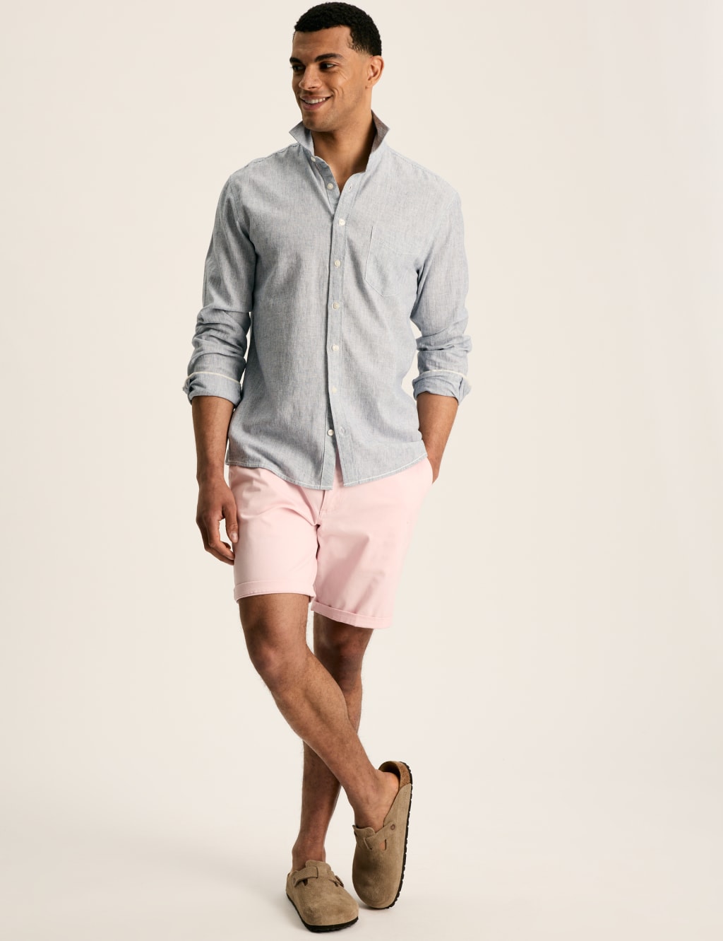 Cotton Linen Blend Striped Shirt 1 of 5