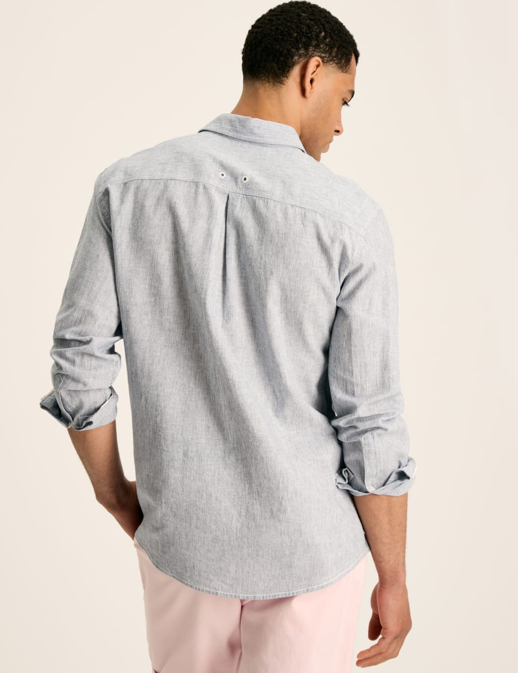 Cotton Linen Blend Striped Shirt 3 of 5