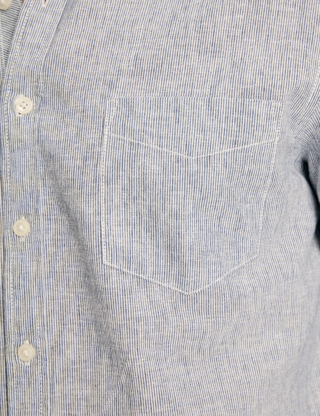 Cotton Linen Blend Striped Shirt 5 of 5