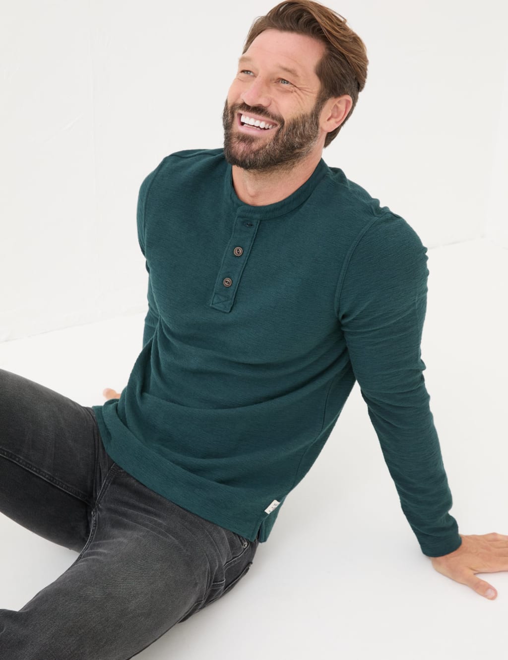Pure Cotton Henley Top 5 of 5