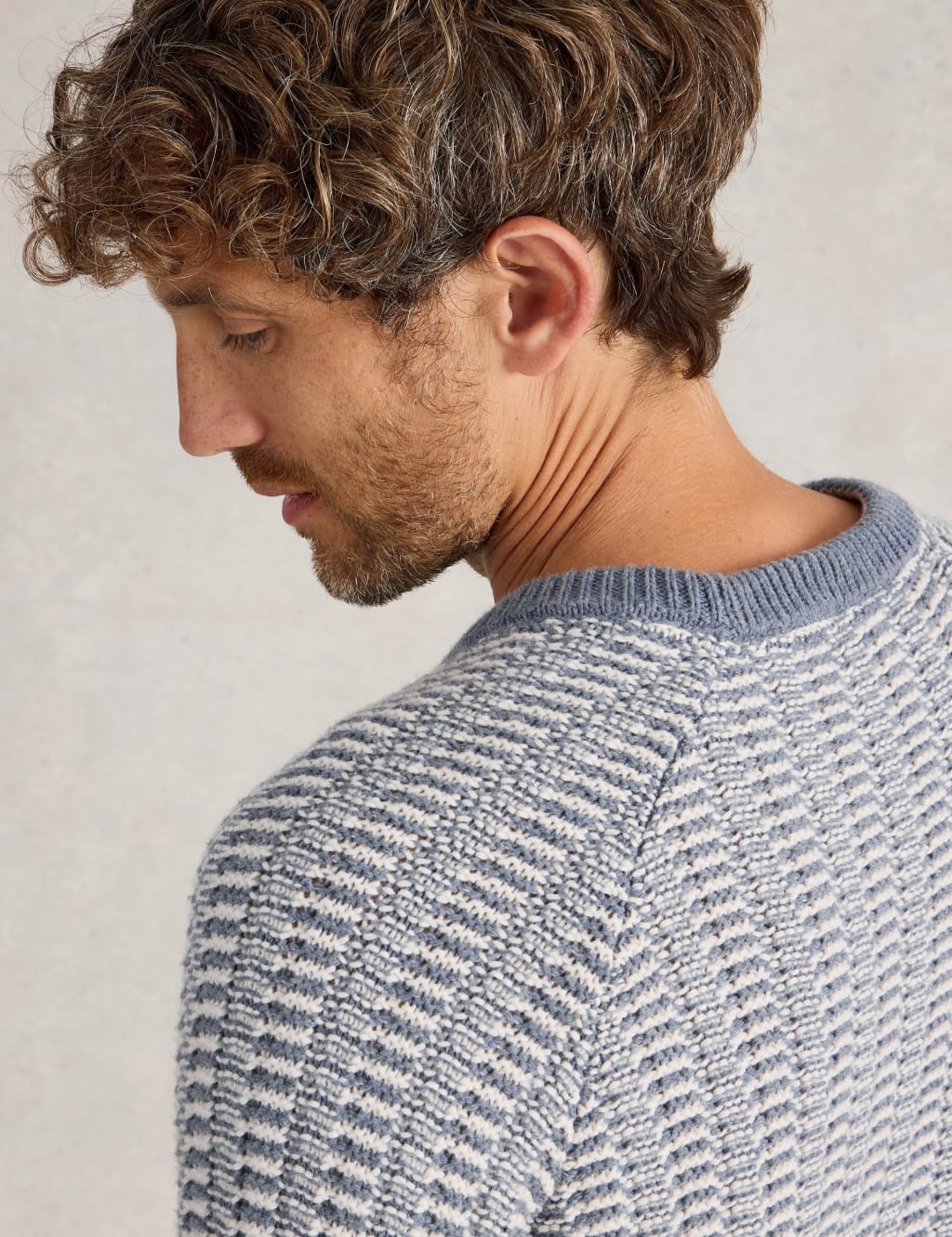 Cotton Rich Textured Jumper With Merino Wool 5 of 6