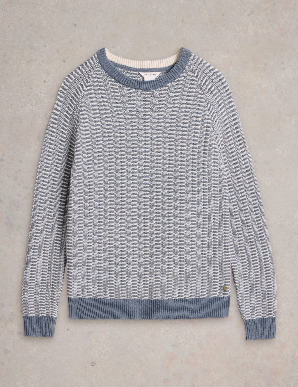 Cotton Rich Textured Jumper With Merino Wool 2 of 6