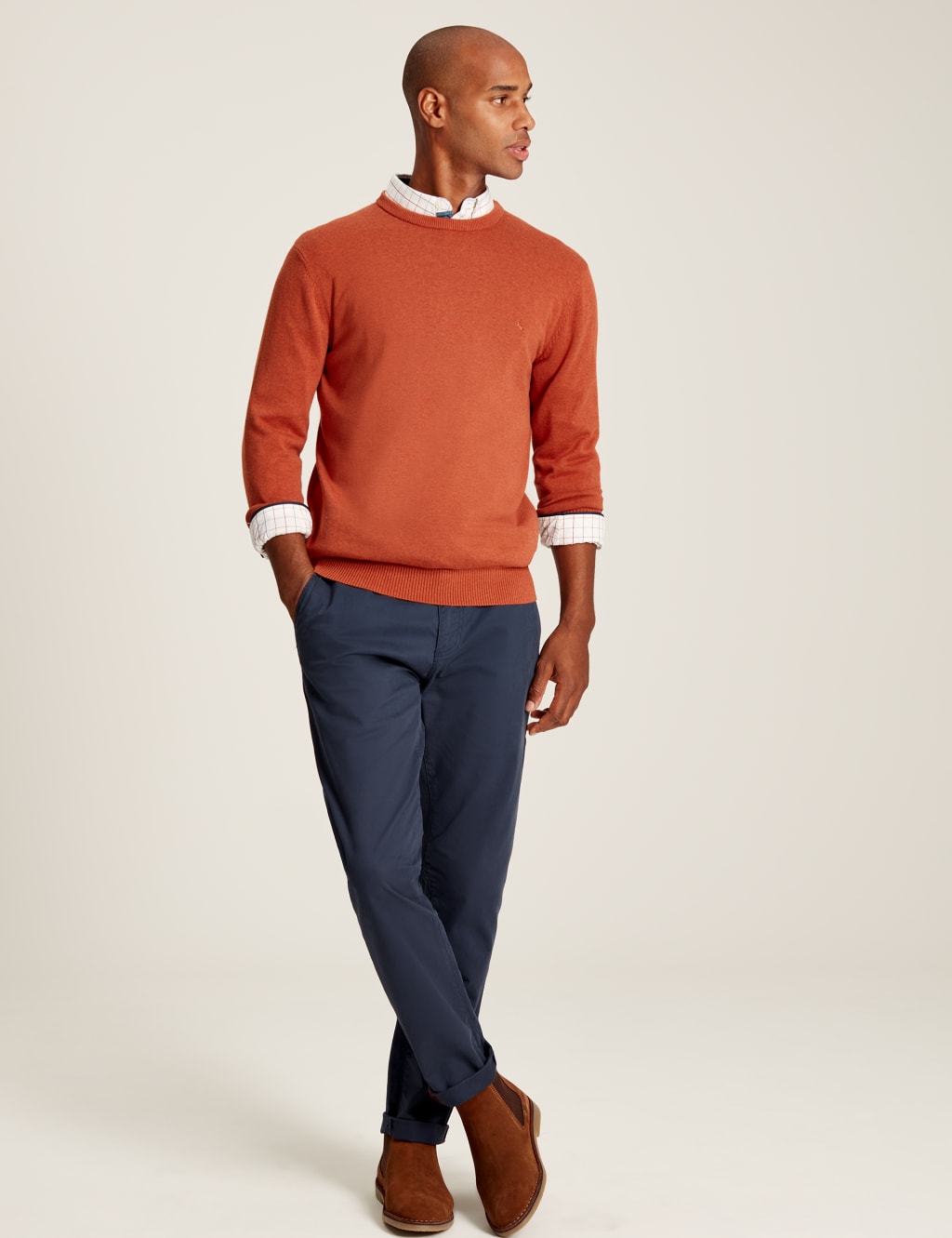 Pure Cotton Crew Neck Jumper 3 of 7
